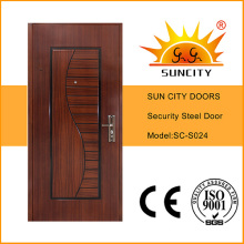 Exterior Stainless Safety Steel Door, Steel Door Frame (SC-S024)